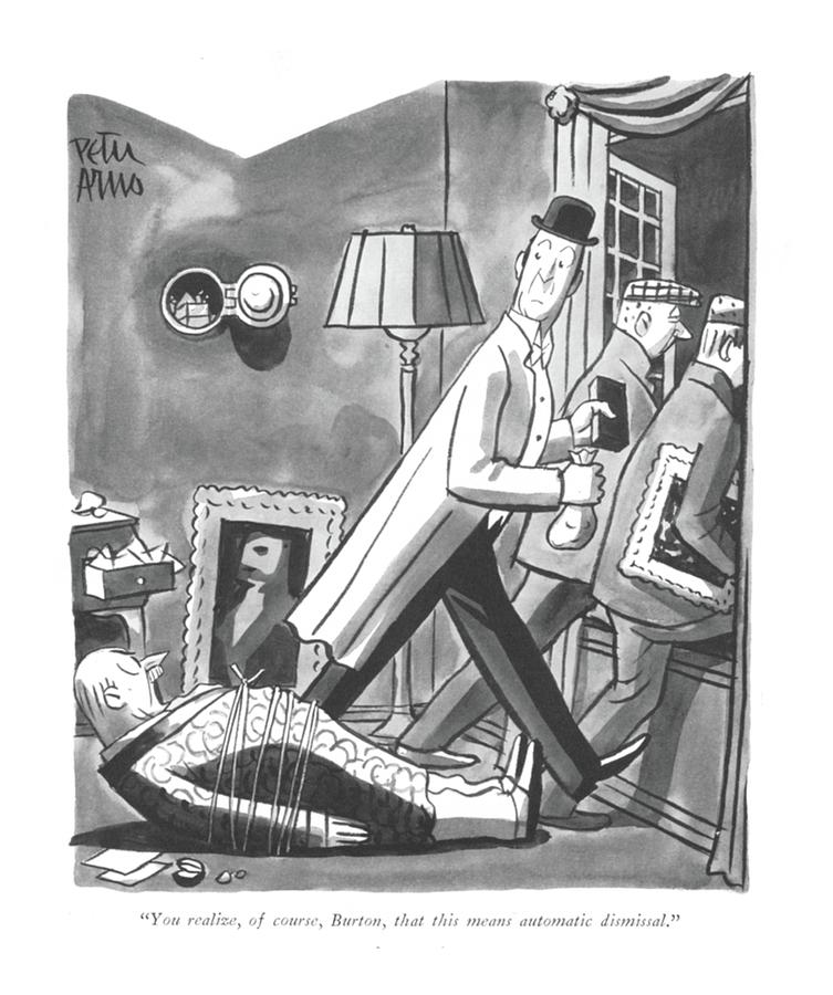 You Realize Drawing by Peter Arno
