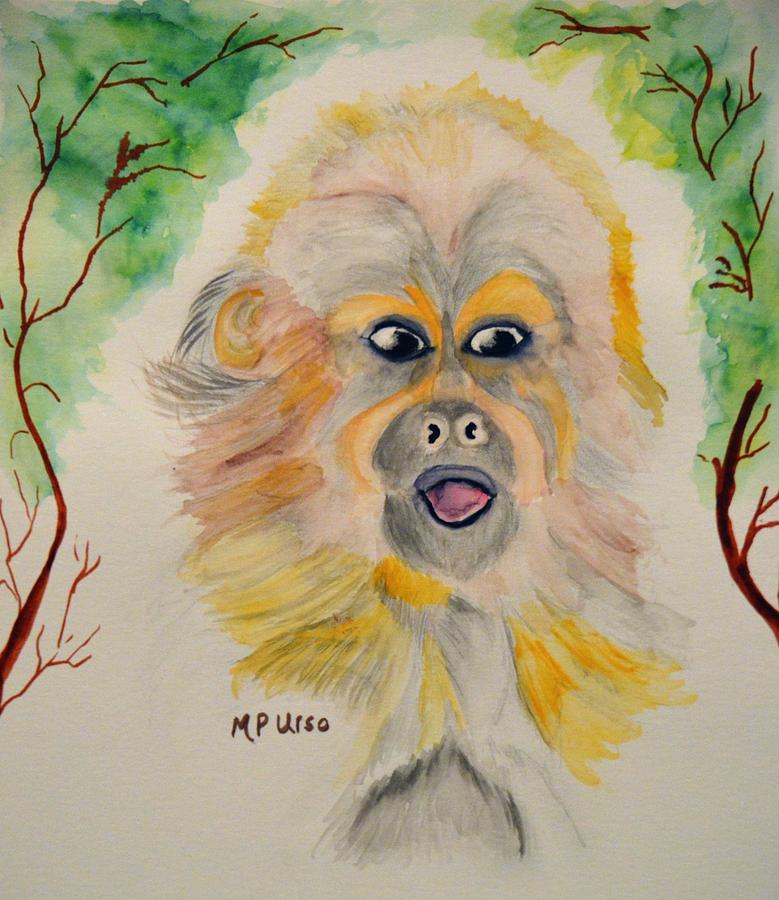 You Silly Monkey Painting by Maria Urso