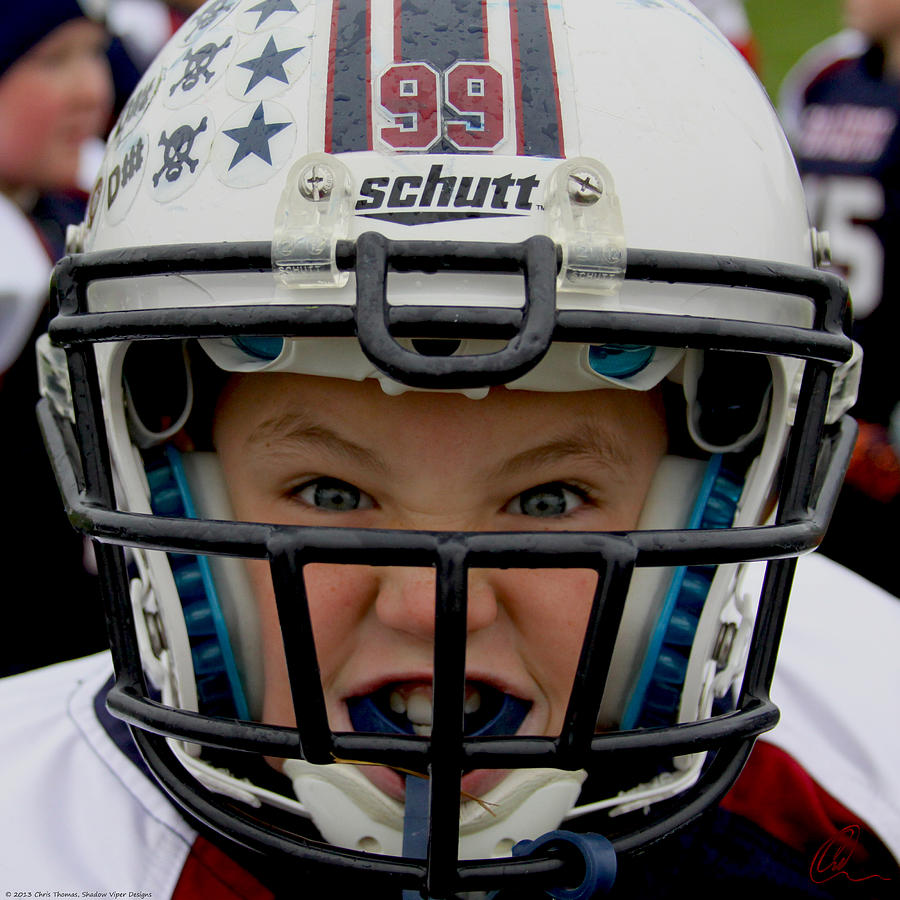 Football Photograph - You Want a Piece of Me? by Chris Thomas