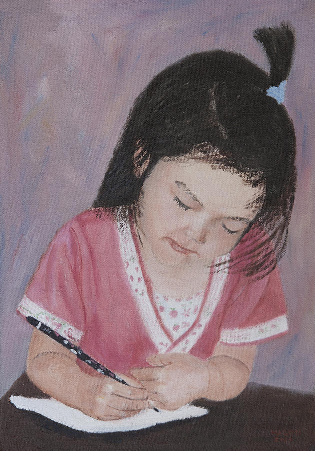 Portrait Painting - Young Arrtist by Masami Iida