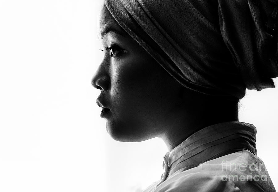 Young Asian woman in turban Photograph by Sheila Smart Fine Art Photography