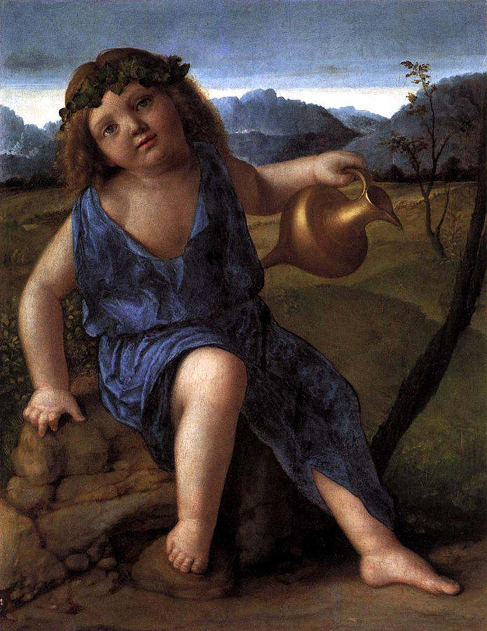 Young Bacchus Dionysus Giovanni Bellini 1514 Painting by Karon Melillo DeVega