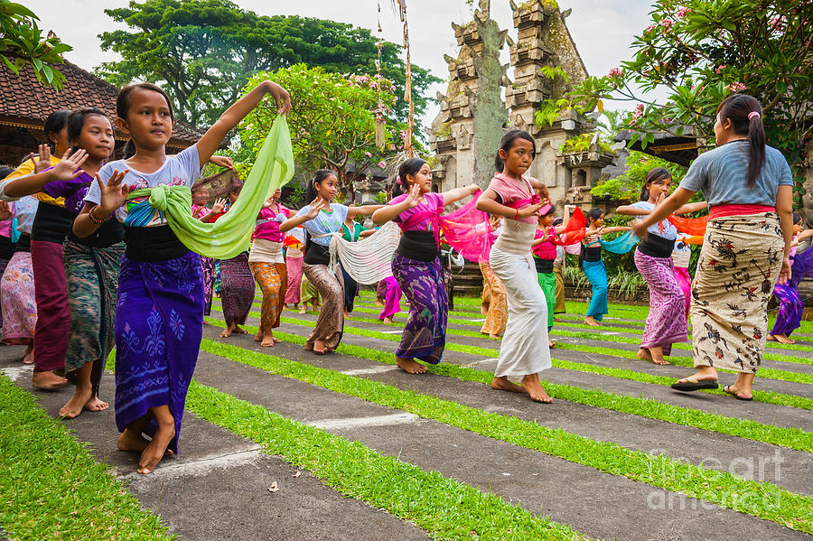 Young Bali dancers - Indonesia Photograph by Luciano Mortula