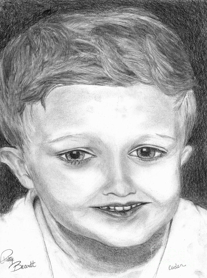 Young Boy Drawing by Patricia Wilhelm | Fine Art America