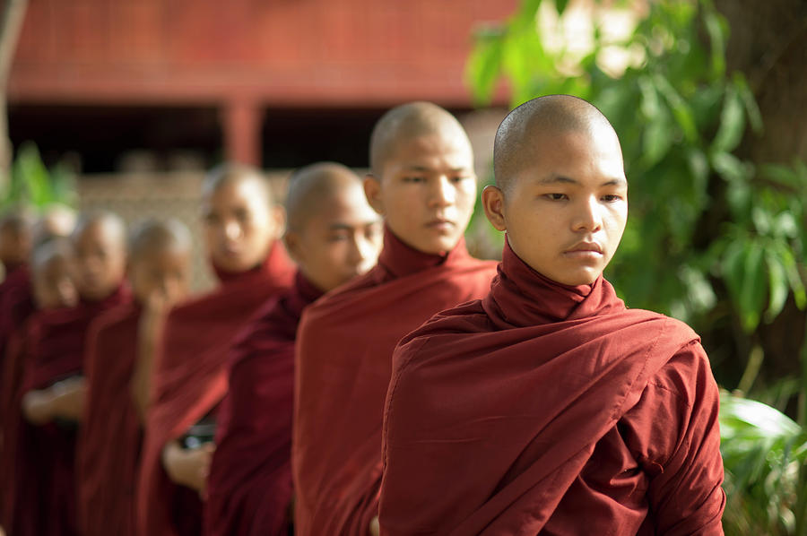 Young Buddhist Monks, Bagan, Myanmar Photograph by Cultura Rm Exclusive/yellowdog
