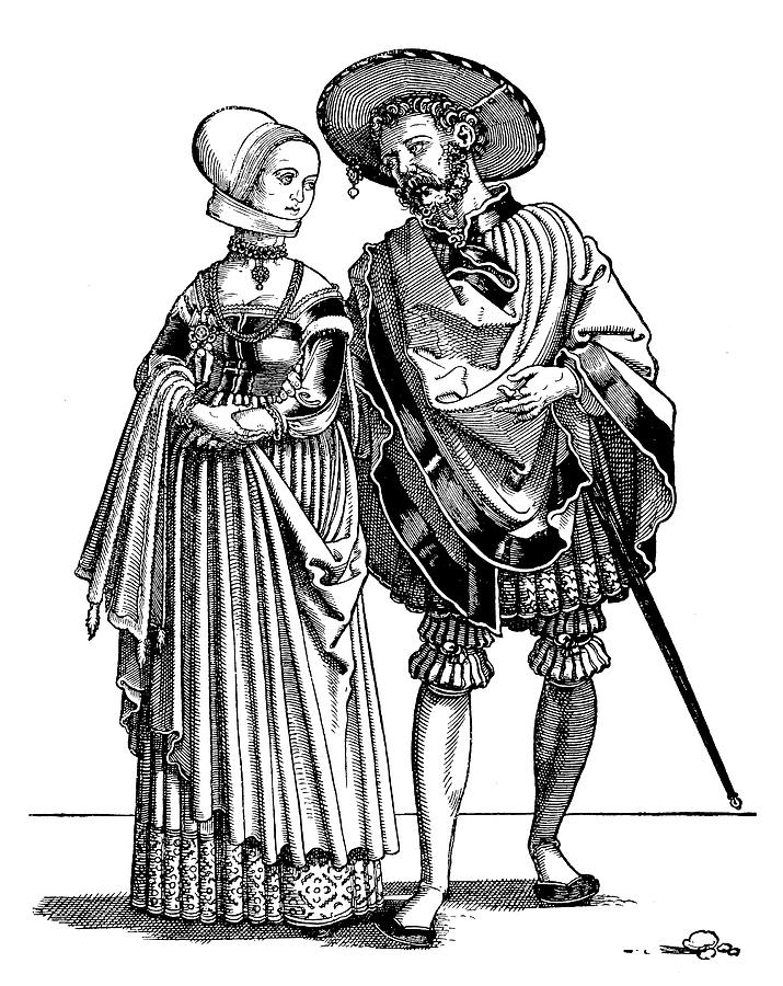 Young Couple, C1530 Painting by Granger