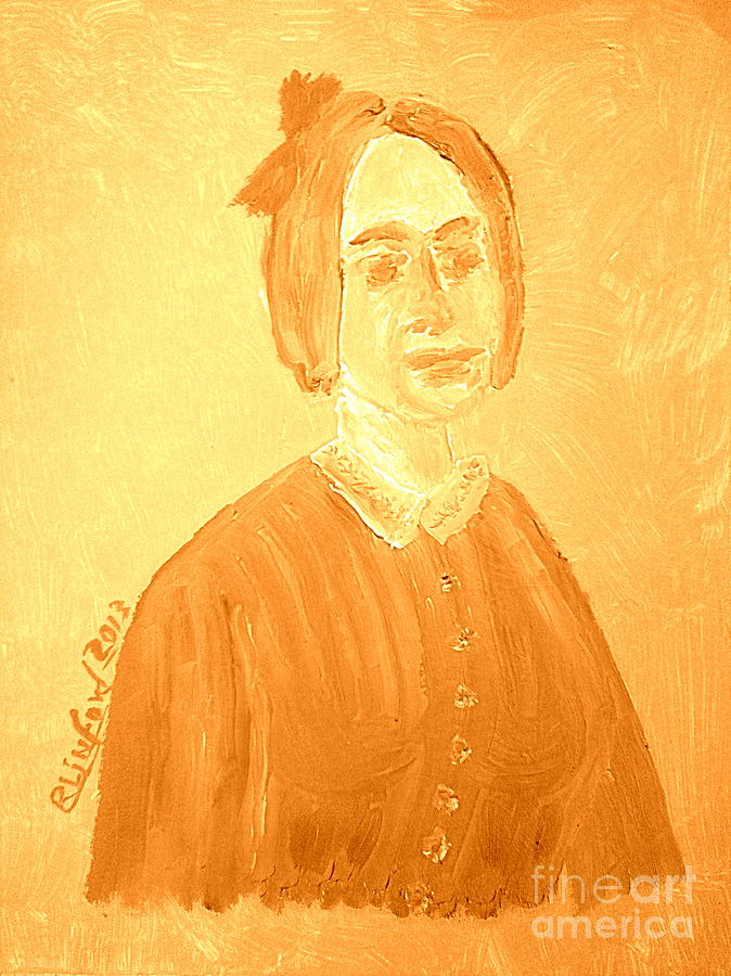 Young Eliza R Snow Pioneer Woman 2 Painting by Richard W Linford