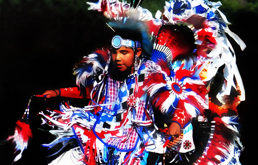 Native American Photograph - Young Fancy Dancer 2 by Terril Heilman