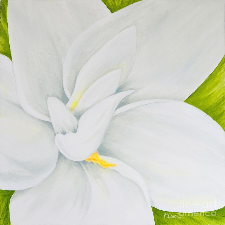Gardenia Painting - Young Gardenia by Mary Deal Gardenia Painting - Young Gardenia by Mary Deal