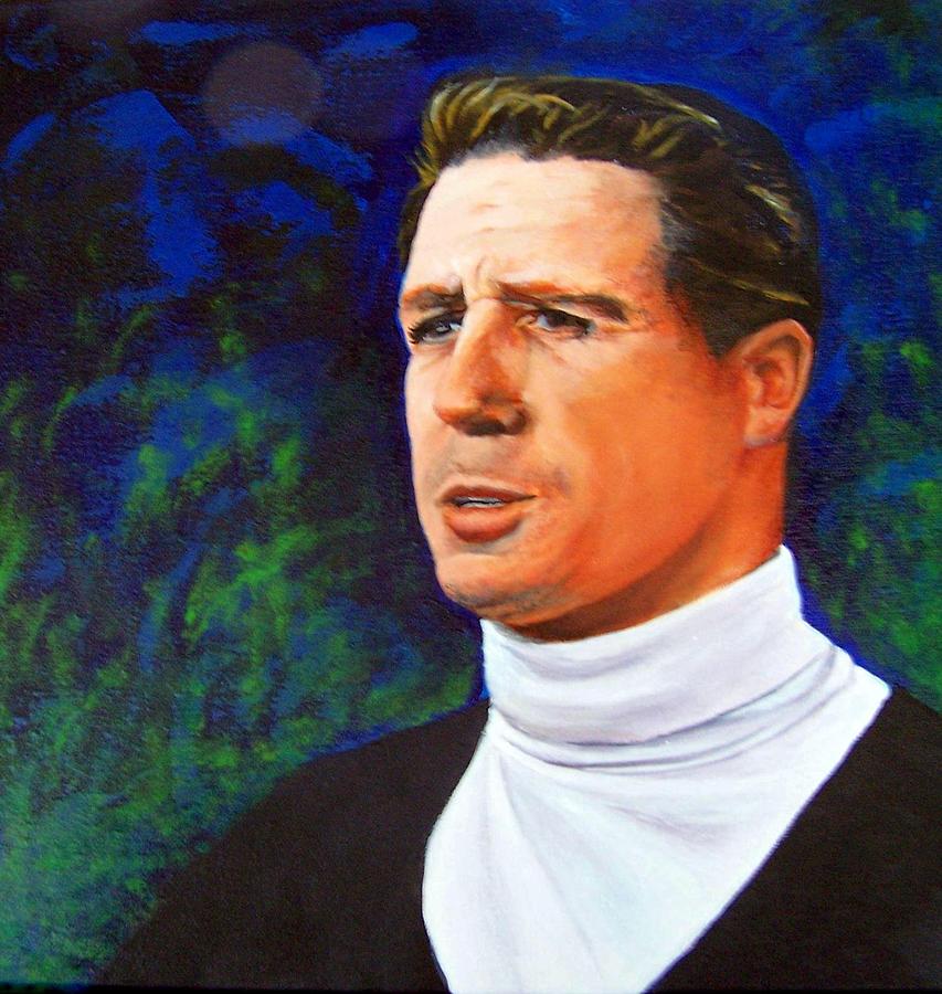 Golf Painting - Young Gary Player by Maureen Ghetia