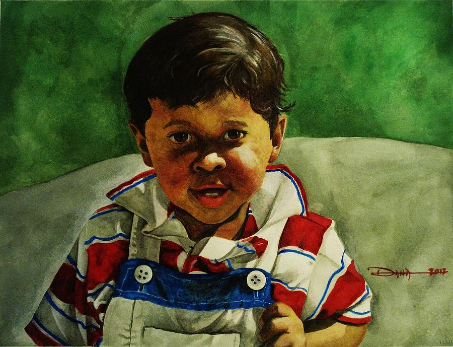 Portraits Painting - young Giovanni by Dana Newman Portraits Painting - young Giovanni by Dana Newman