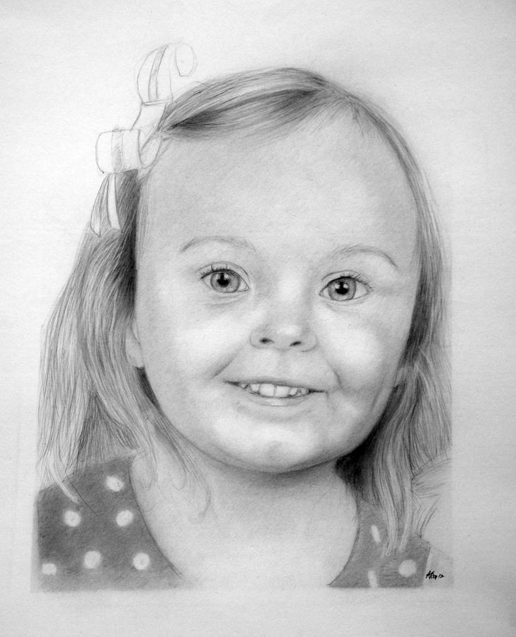 Young Girl Drawing by Kendrick Roy - Fine Art America