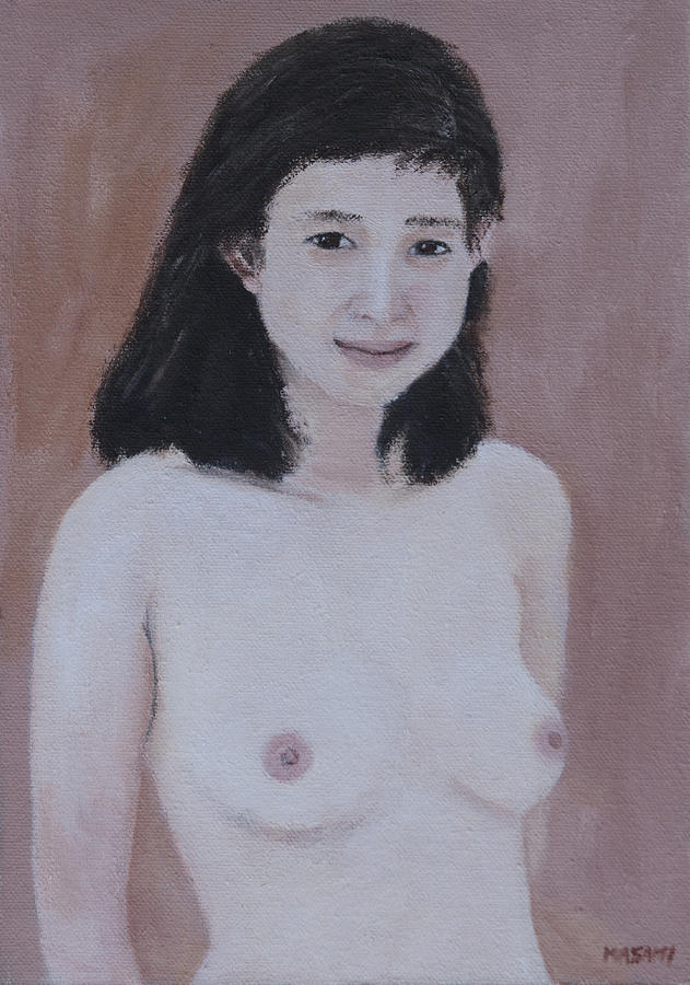 Young Girl Painting by Masami Iida