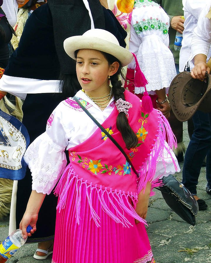Young girl of Otavalo Photograph by Kurt Van Wagner