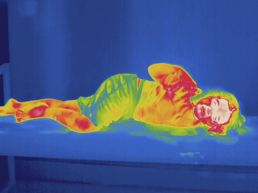 Young Girl, Thermogram Photograph by Science Stock Photography