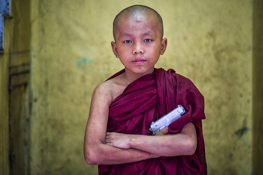 Myanmar Photograph - Young Guns by David Longstreath