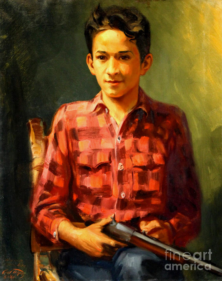 Young Hunter 1941 Painting by Art By Tolpo Collection