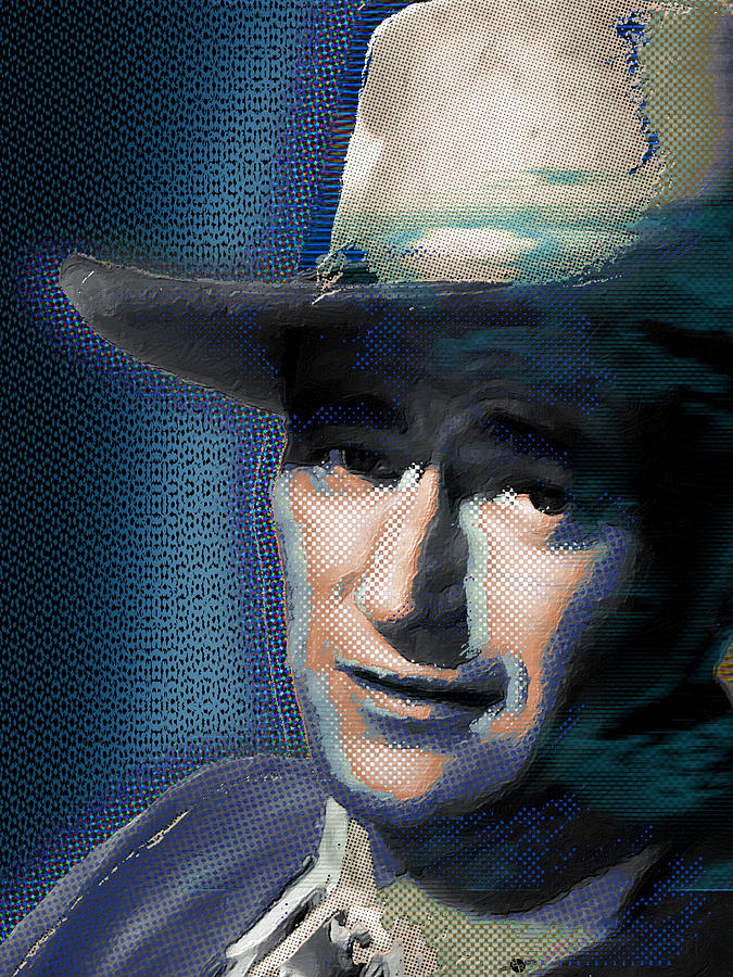 Young John Wayne Pop 2 Painting by Tony Rubino