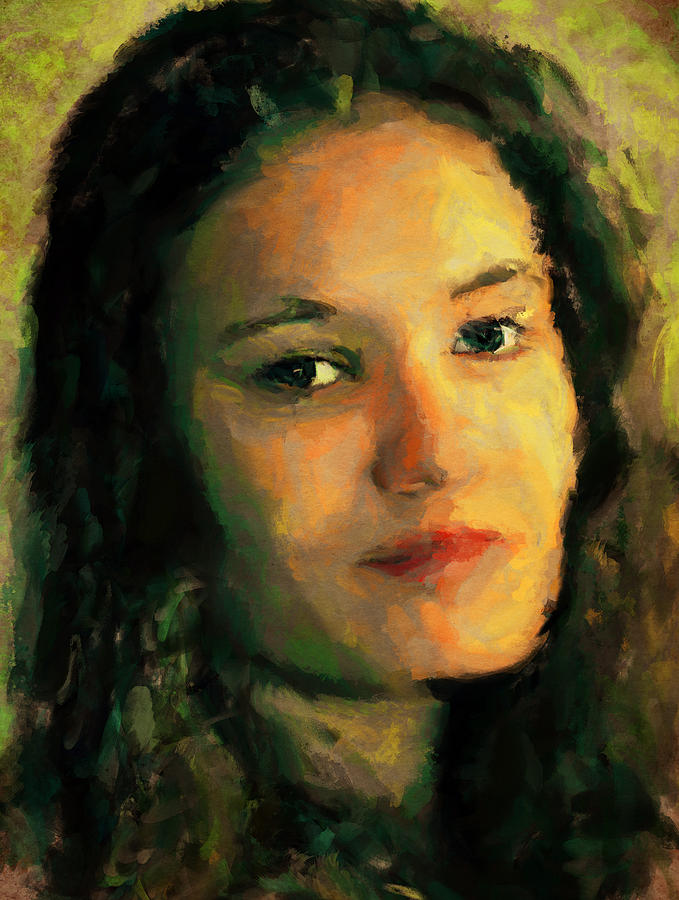 Young Lady Portrait 2 Digital Art By Yury Malkov Pixels