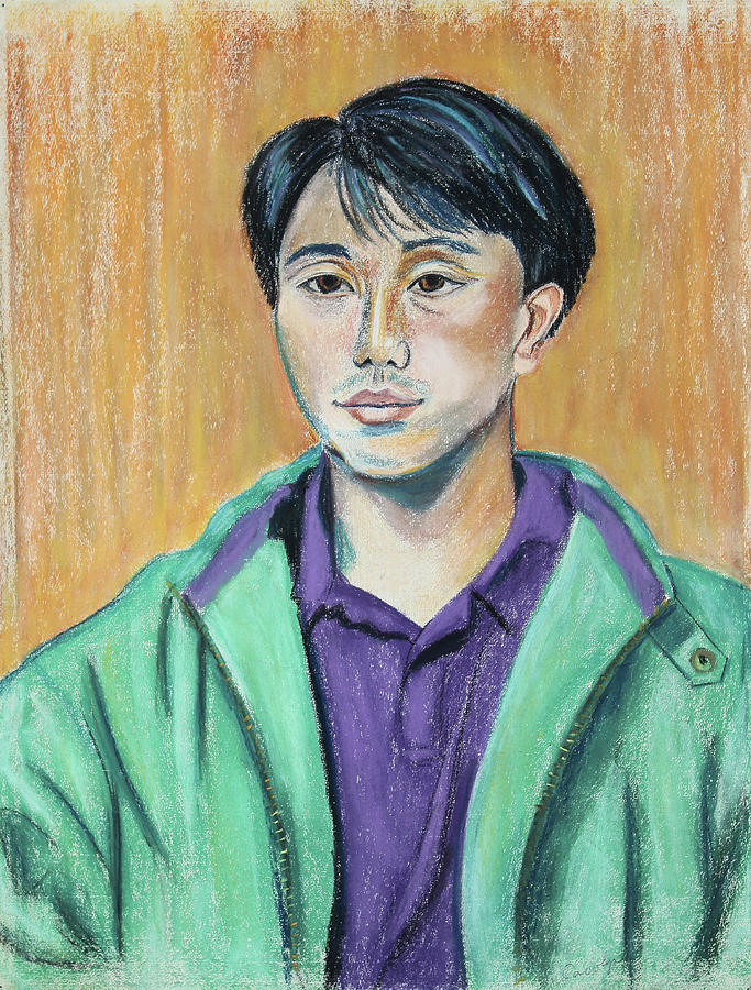 Young Man in a Green Jacket Painting by Asha Carolyn Young
