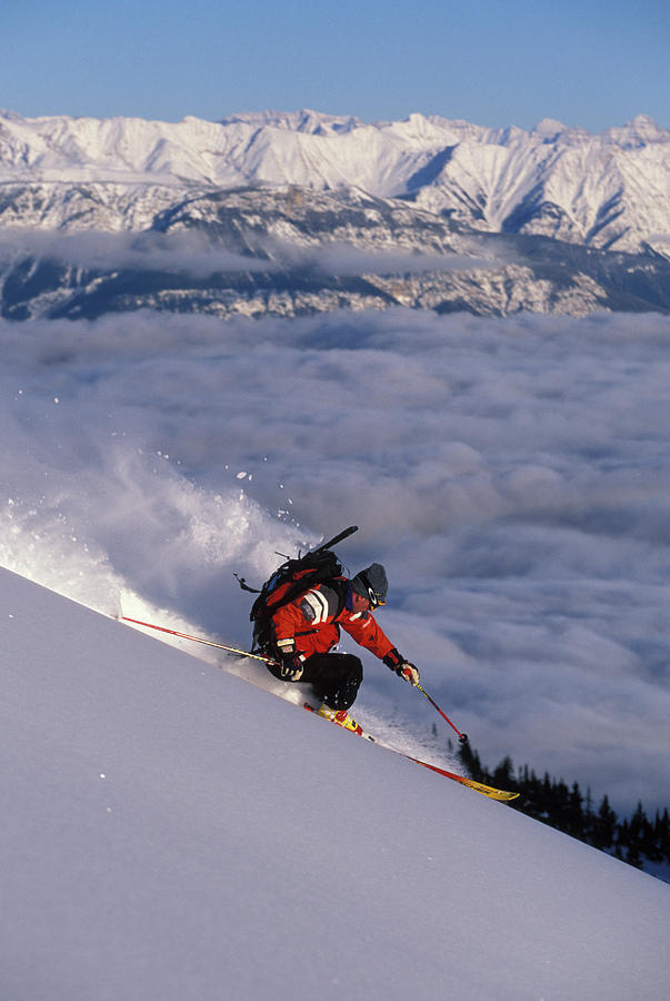 Young Man Skis Fresh Powder In Golden Photograph by Henry Georgi Young Man Skis Fresh Powder In Golden Photograph by Henry Georgi