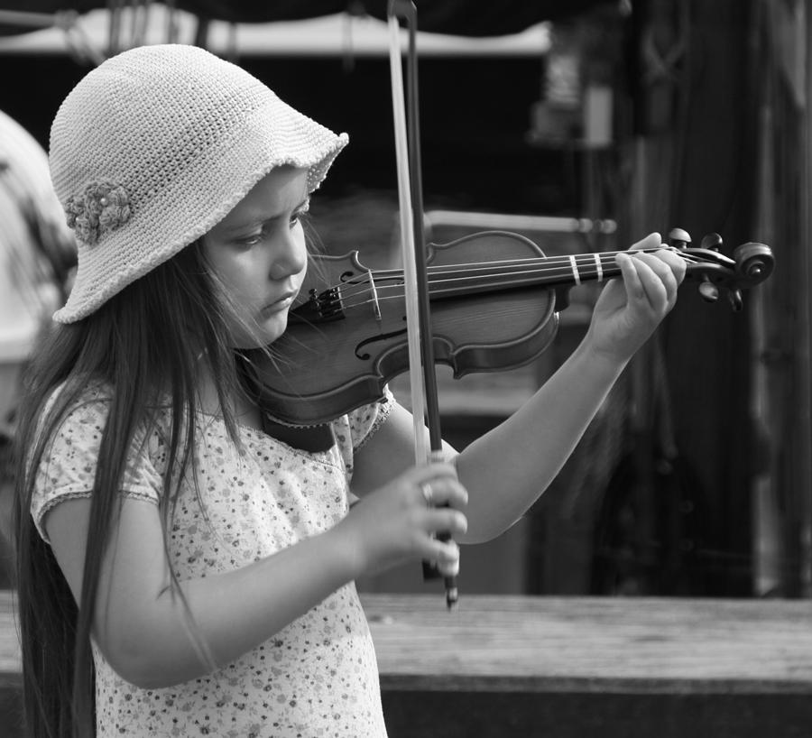 Young musician Photograph by Inge Riis McDonald