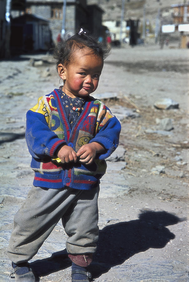 Nepal Photograph - Young Nepalese girl in Manang by Richard Berry Nepal Photograph - Young Nepalese girl in Manang by Richard Berry
