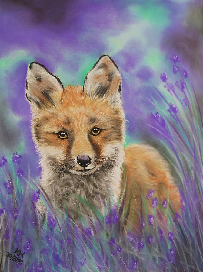 Fox Pastel - Young Red Fox by Kevin Hubbard