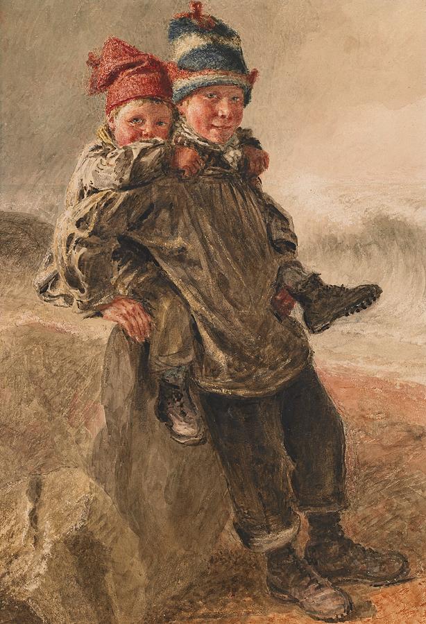 Young Salts Painting by William Henry Hunt