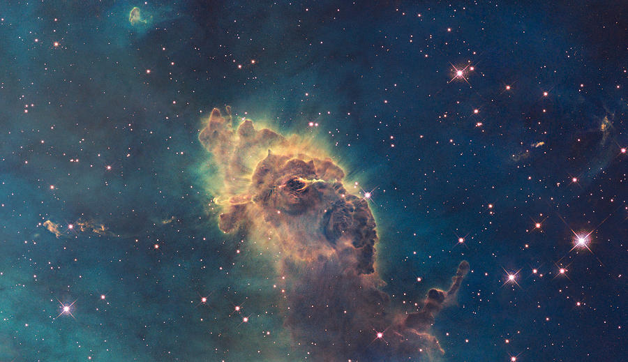 Young Stars Flaring In The Carina Nebula Photograph by Celestial Images
