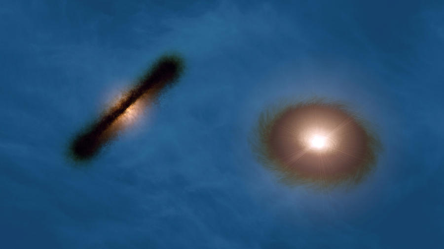 Young Stars Hk Tauri A And B Photograph by Robert Hurt (NASA/JPL-Caltech/IPAC)