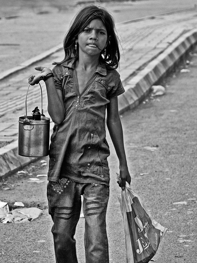 Young Street Peddler Photograph by John Hoey