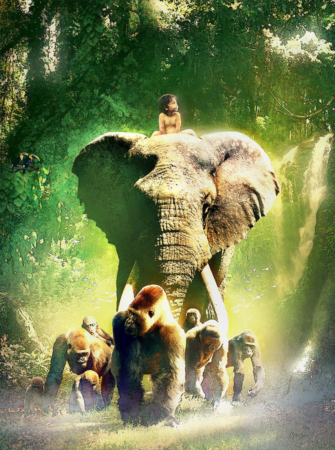 Young Tarzan Painting by Mark Stefanowicz Fine Art America