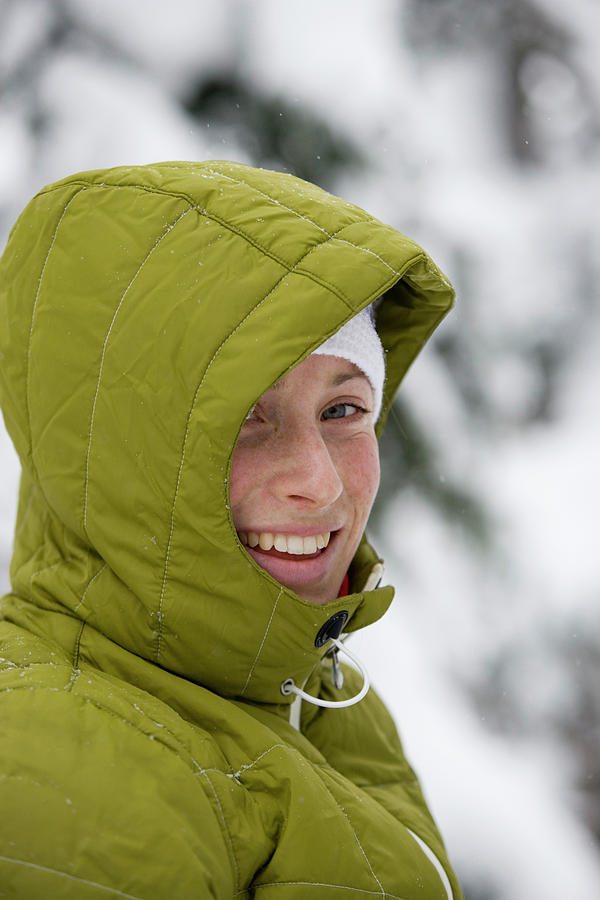 Young Woman Ski-tour Through Forest Photograph by Henry Georgi | Fine ...