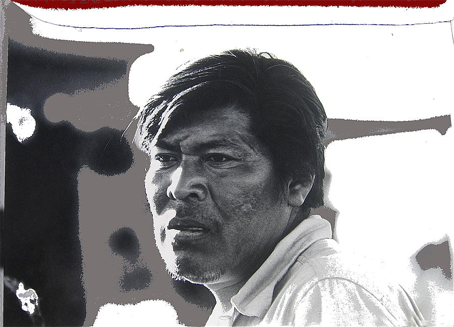 Young Yaqui man  collage  New Pascua Arizona 1969 Photograph by David Lee Guss
