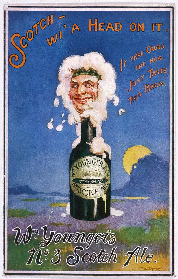 Younger's Scotch Ale Scotch Wi' Drawing by Mary Evans Picture Library