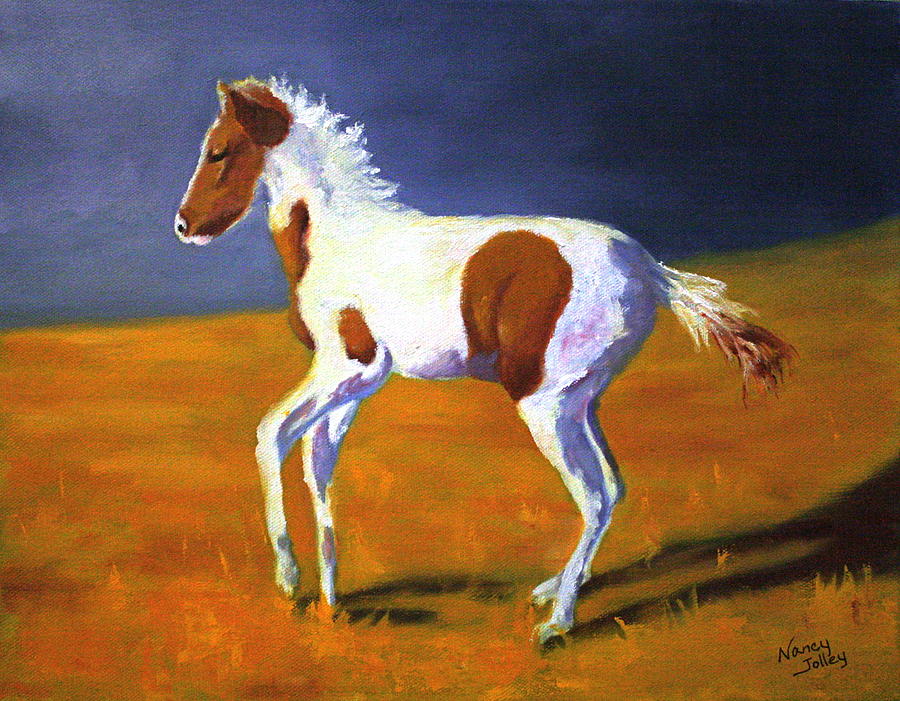 Youngster Painting by Nancy Jolley