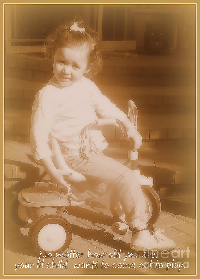 Bike Photograph - Your Little Child Within by Bobbee Rickard