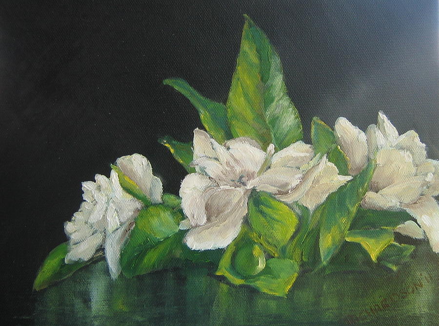 Your mothers gardenias Painting by Susan Richardson