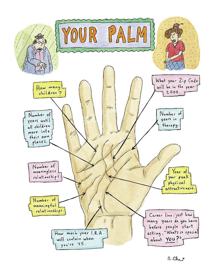 Your Palm Drawing by Roz Chast