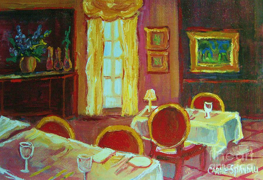 Your Table Awaits Painting by Carole Spandau
