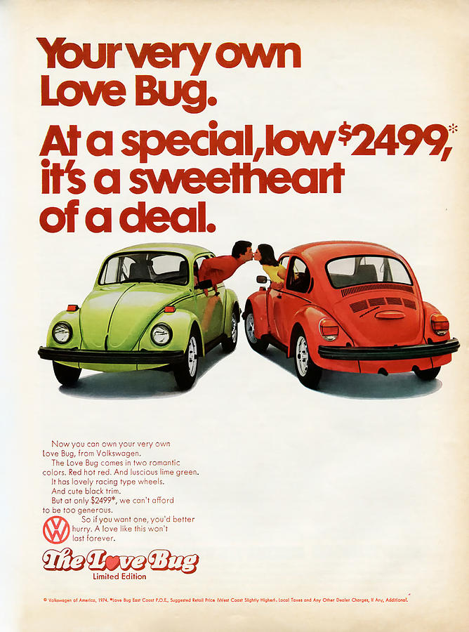 Lime Digital Art - Your very own Love Bug by Georgia Clare