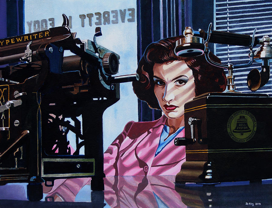 Pulp Fiction Painting - Youre Hired by Jo King