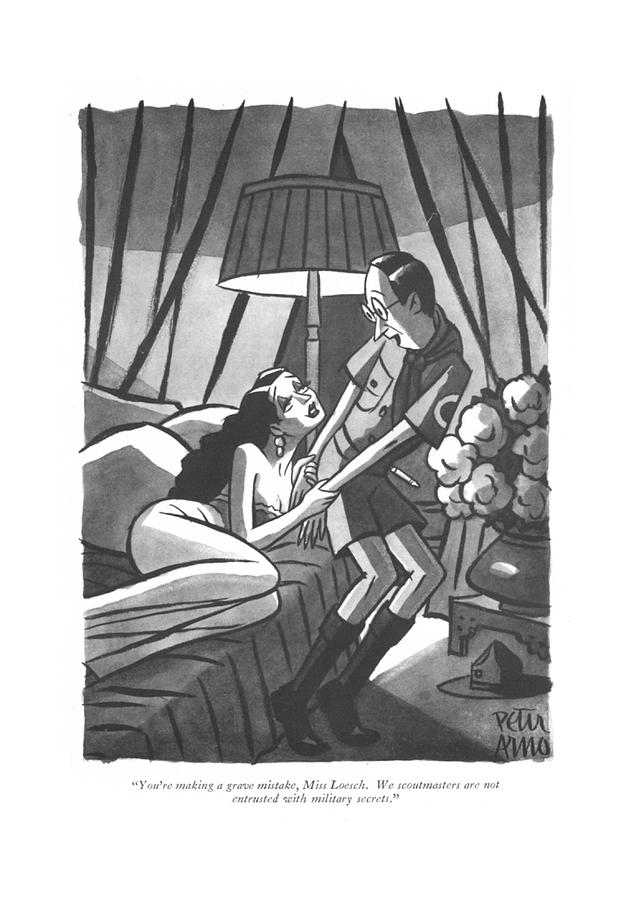 Youre Making A Grave Mistake Drawing by Peter Arno