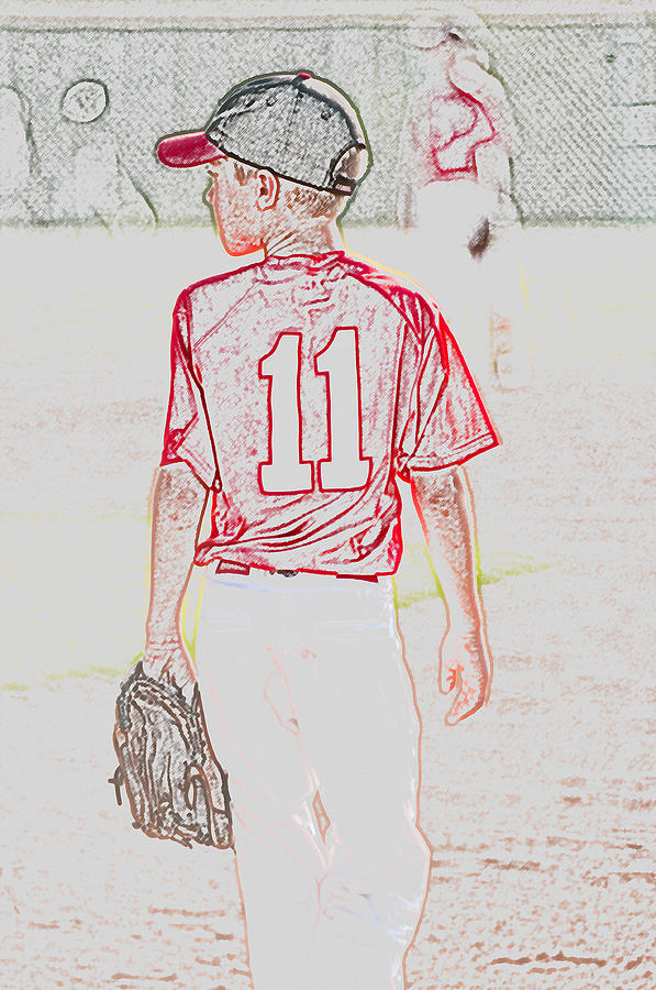 Baseball Photograph - Youth baseball player by Tammy Abrego