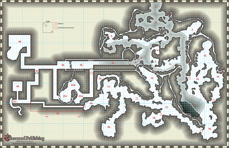 Yrchyn the tyrant kobold lair map Digital Art by James Kramer - Pixels