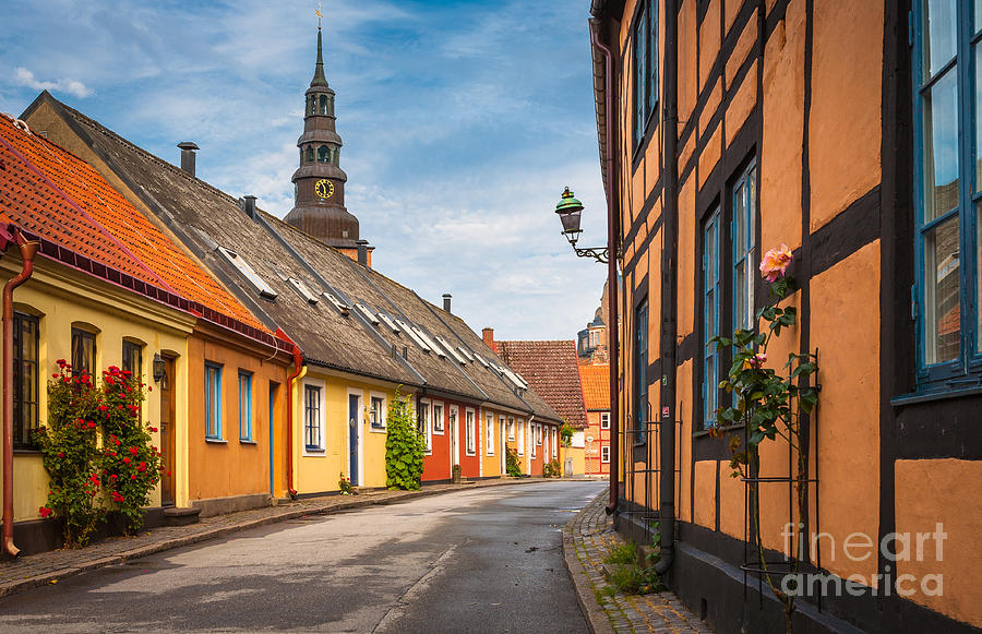 Architecture Photograph - Ystad Street by Inge Johnsson