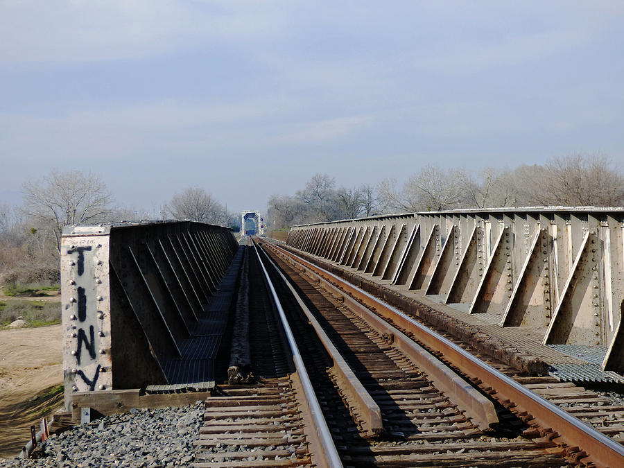 Yuba Railroad Crossing Photograph by Pamela Patch