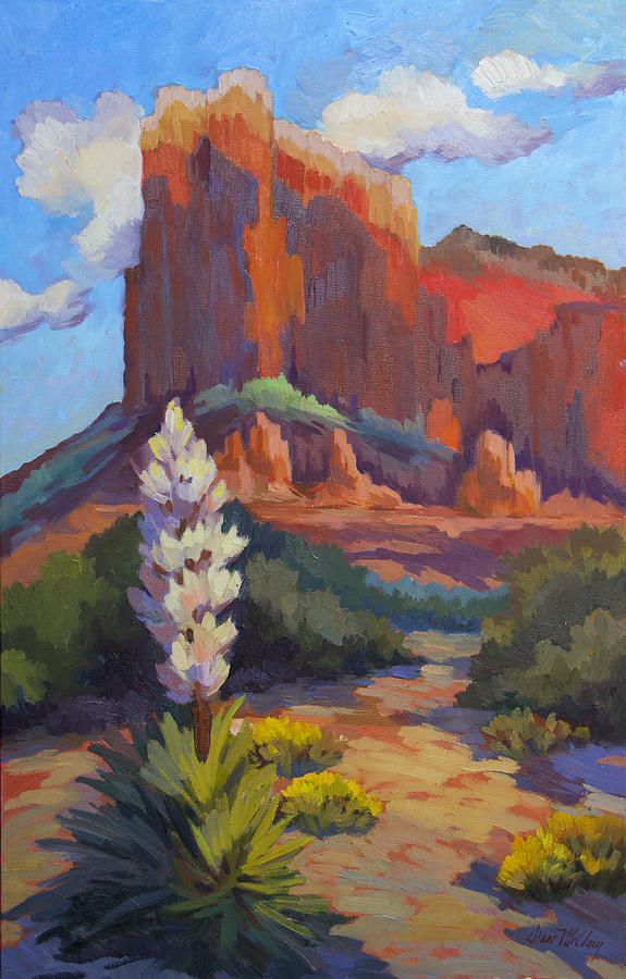 Yucca at Sedona Painting by Diane McClary