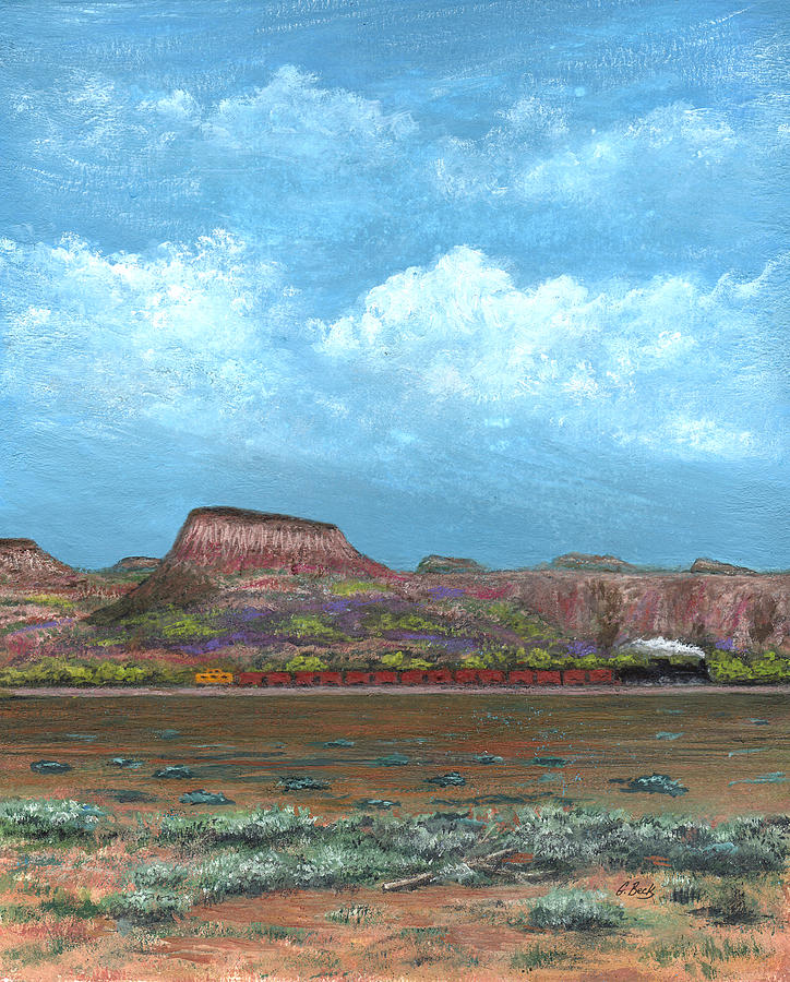 Mountain Painting - Yuma Bound by Gordon Beck